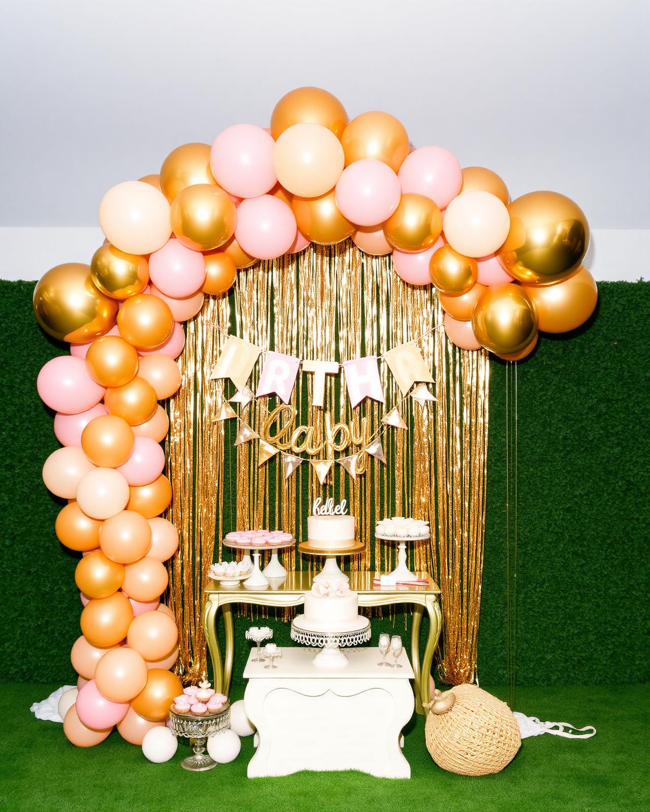 Birthdays — Balloon arch & dessert bar